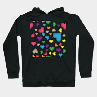 impossible colorful heart Hoodie